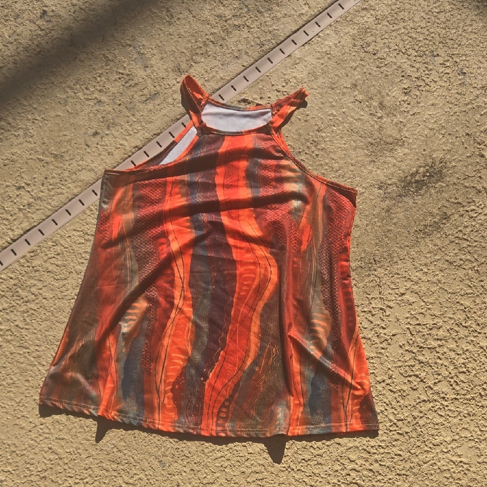 Women's Multicolor Sleeveless Top